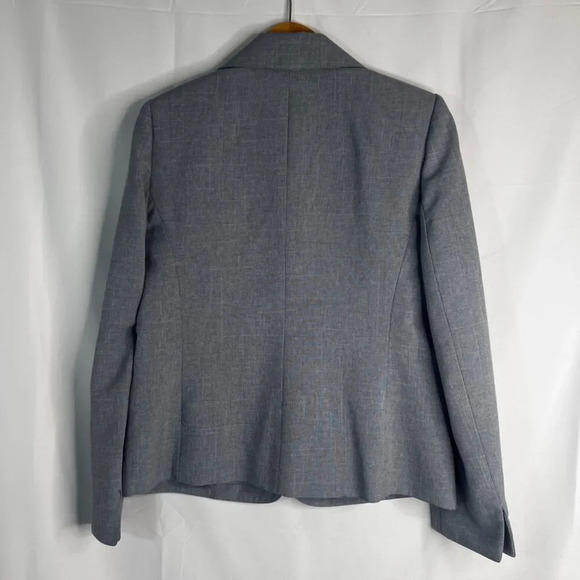 Le Suit 3 Button Single Breasted Blue Classic Basics Blazer Size 6 - Picture 2 of 10